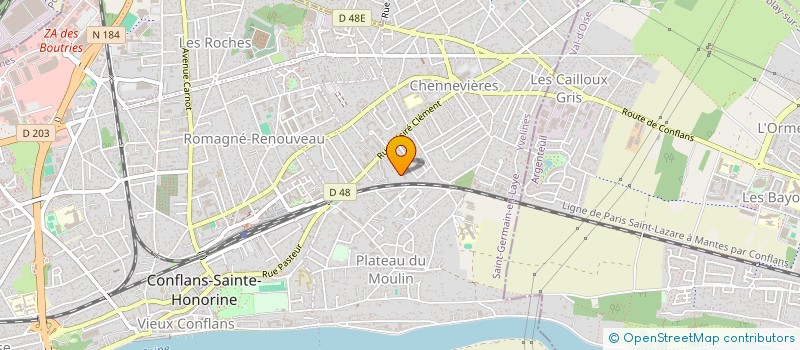 localisation de l'entreprise MONSIEUR NACER EDDINE SEYDI  CONFLANS-SAINTE-HONORINE