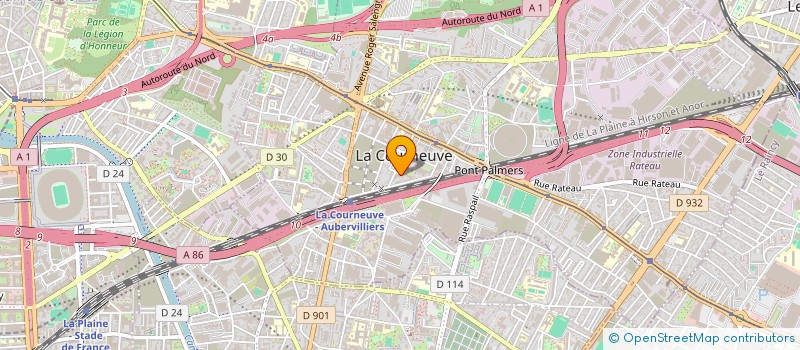 localisation de l'entreprise MONSIEUR NACER TOUATI à LA COURNEUVE
