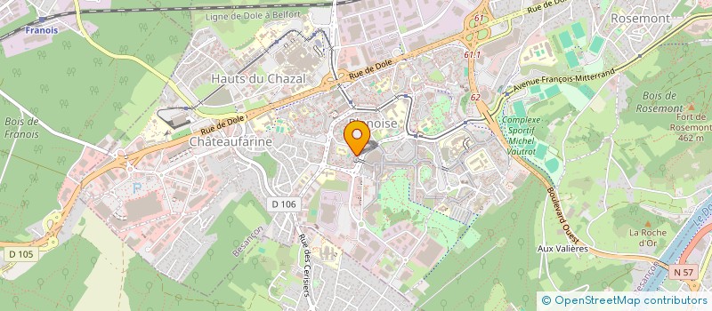 localisation de l'entreprise MONSIEUR NACEREDDINE ACHI  BESANCON