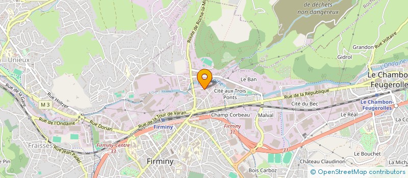 localisation de l'entreprise MONSIEUR NACEREDDINE DJEBBAR à FIRMINY