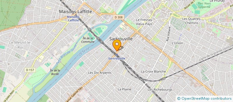 localisation de l'entreprise MONSIEUR NACEREDDINE DJESSAS  SARTROUVILLE