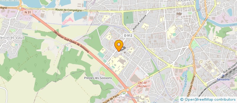 localisation de l'entreprise MONSIEUR NACEUR COULALI à SOISSONS