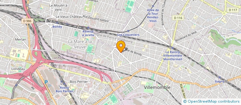 localisation de l'entreprise MONSIEUR NACIM HAMICHE  VILLEMOMBLE