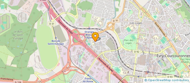 localisation de l'entreprise MONSIEUR NACIM HARAQI  EVRY-COURCOURONNES