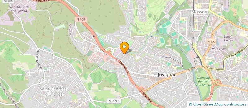 localisation de l'entreprise MONSIEUR NACIM KESSAGHLI  JUVIGNAC