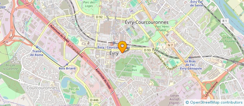 localisation de l'entreprise MONSIEUR NACIM LAHOUASSA  EVRY-COURCOURONNES