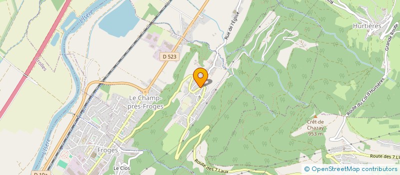 localisation de l'entreprise MONSIEUR NACIM OUARKOUB  LE CHAMP-PRES-FROGES