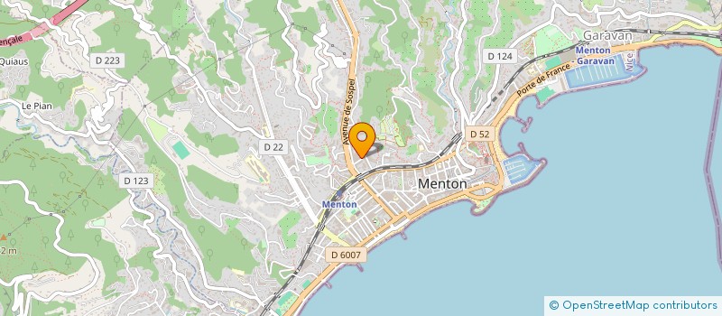 localisation de l'entreprise MONSIEUR NACIM YAKOUBEN  MENTON