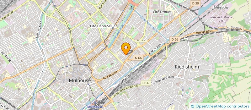 localisation de l'entreprise MONSIEUR NADAIR FAHDI  MULHOUSE