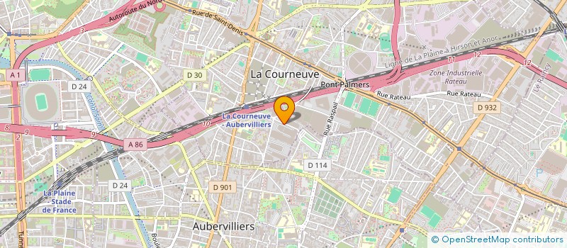 localisation de l'entreprise MONSIEUR NADEEM AHMAD à LA COURNEUVE