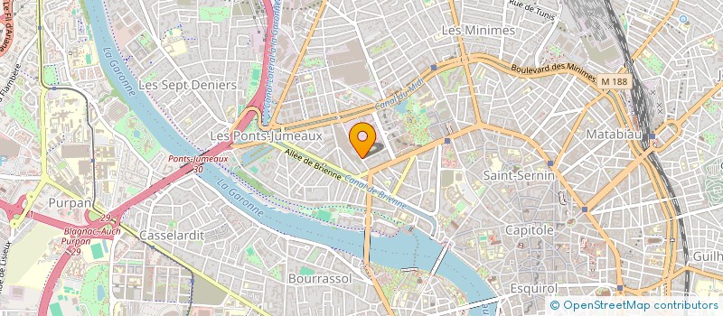 localisation de l'entreprise MONSIEUR NADEGE CASTAGNET  TOULOUSE