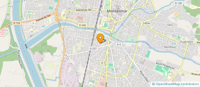 localisation de l'entreprise MONSIEUR NADEL DHAOUADI  MONTELIMAR