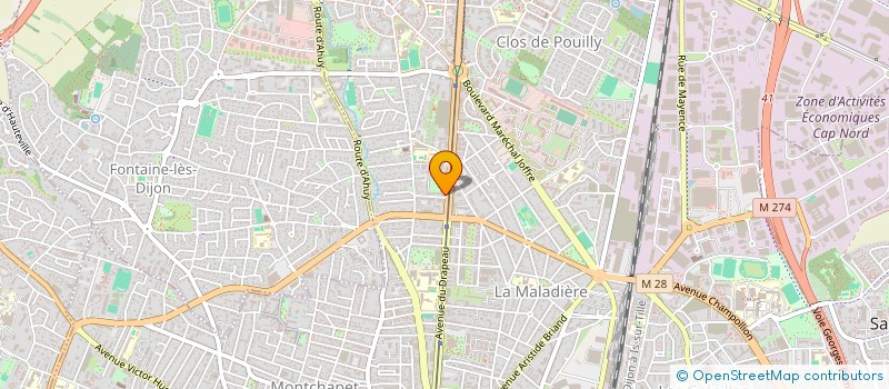 localisation de l'entreprise MONSIEUR NADER BERRAJEH  DIJON