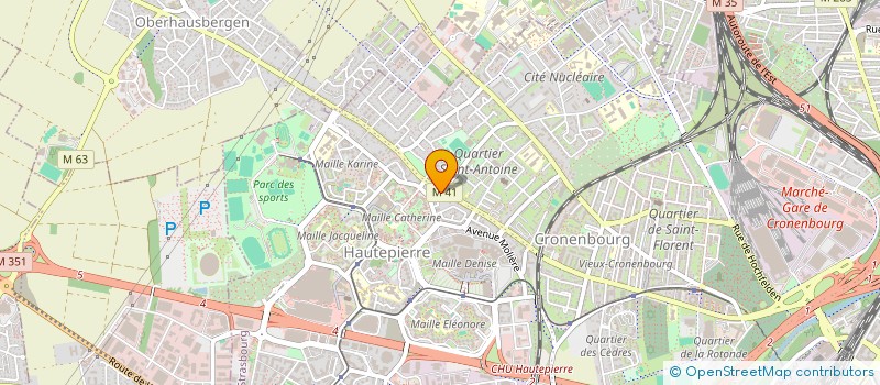 localisation de l'entreprise MONSIEUR NADER MOMIKA à STRASBOURG