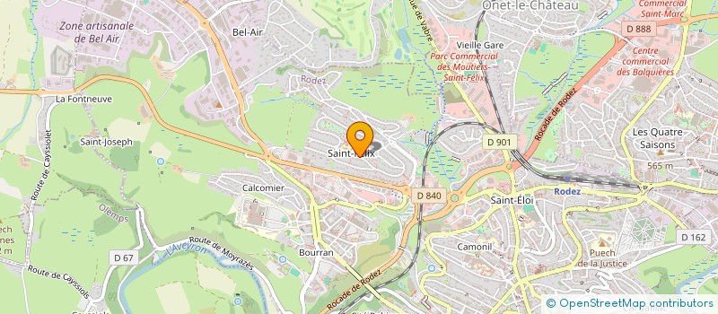 localisation de l'entreprise MONSIEUR NADER SGHAIER  RODEZ