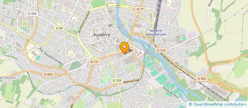 localisation de l'entreprise MONSIEUR NADHIR MAAROUF  AUXERRE