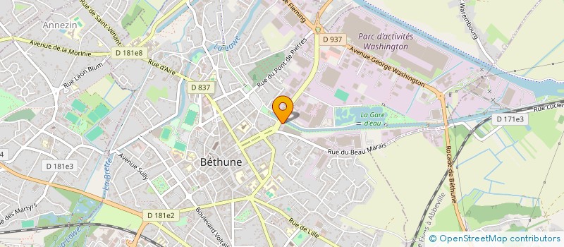 localisation de l'entreprise MONSIEUR NADHYR DEFFAR à BETHUNE