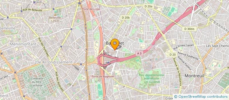 localisation de l'entreprise MONSIEUR NADIA BOUBEKEUR à BAGNOLET