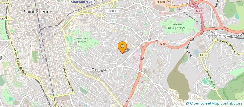 localisation de l'entreprise MONSIEUR NADIM LAREJ  SAINT-ETIENNE