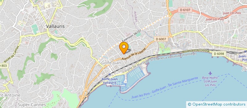 localisation de l'entreprise MONSIEUR NADINE GASSE à VALLAURIS