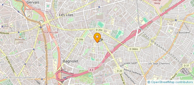 localisation de l'entreprise MONSIEUR NADIR ABRIKA  BAGNOLET