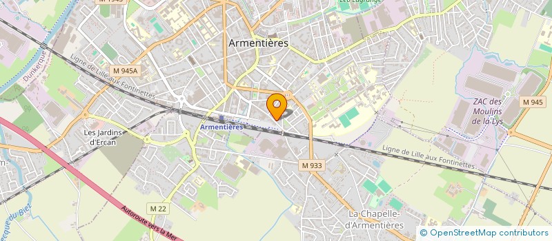 localisation de l'entreprise MONSIEUR NADIR AIT SELLAMET  ARMENTIERES