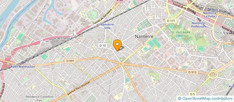 localisation de l'entreprise MONSIEUR NADIR AREZKI  NANTERRE