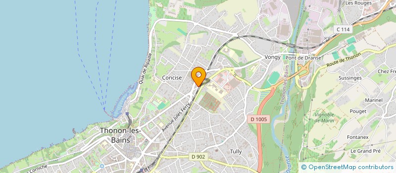 localisation de l'entreprise MONSIEUR NADIR AZIEZ à THONON-LES-BAINS