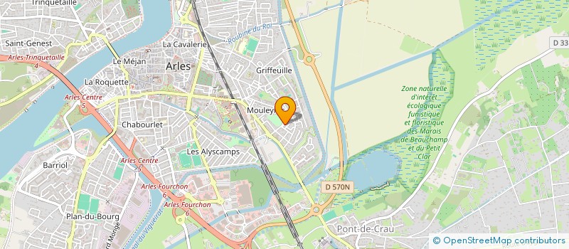 localisation de l'entreprise MONSIEUR NADIR BOUBDARA  ARLES