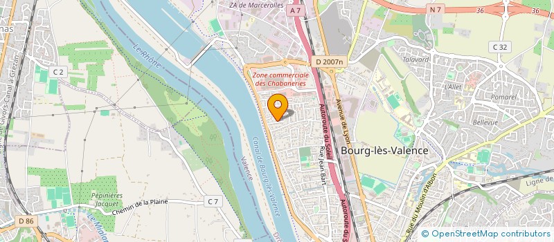 localisation de l'entreprise MONSIEUR NADIR BOUGUERRA à BOURG-LES-VALENCE