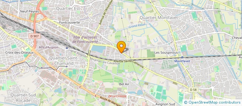 localisation de l'entreprise MONSIEUR NADIR BOULHARRAK  AVIGNON