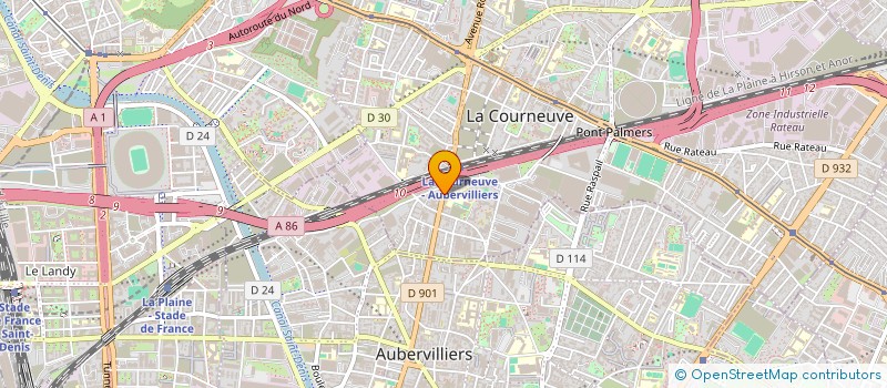localisation de l'entreprise MONSIEUR NADIR CHELBI à LA COURNEUVE