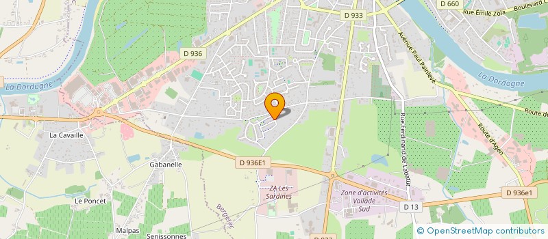 localisation de l'entreprise MONSIEUR NADIR DEBBOUZE à BERGERAC