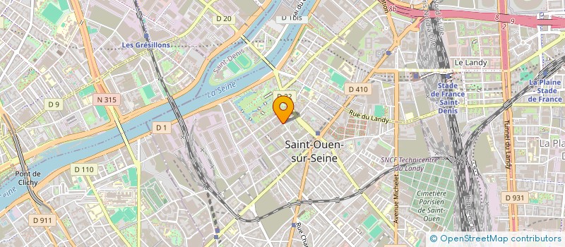 localisation de l'entreprise MONSIEUR NADIR ELEDRISSI à SAINT-OUEN-SUR-SEINE