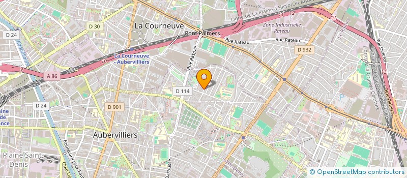 localisation de l'entreprise MONSIEUR NADIR GUERNAZ à AUBERVILLIERS