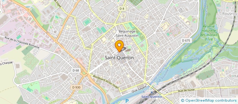 localisation de l'entreprise MONSIEUR NADIR HACHEMANE à SAINT-QUENTIN