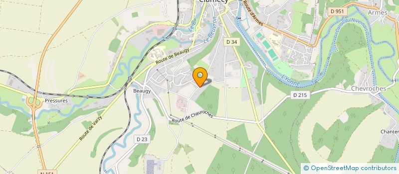 localisation de l'entreprise MONSIEUR NADIR HAMOUTI à CLAMECY