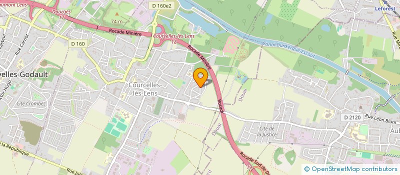localisation de l'entreprise MONSIEUR NADIR HAMUAD  COURCELLES-LES-LENS