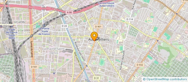 localisation de l'entreprise MONSIEUR NADIR HATRI  AUBERVILLIERS