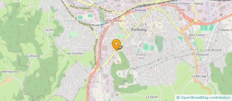 localisation de l'entreprise MONSIEUR NADIR HEDROUG à FIRMINY