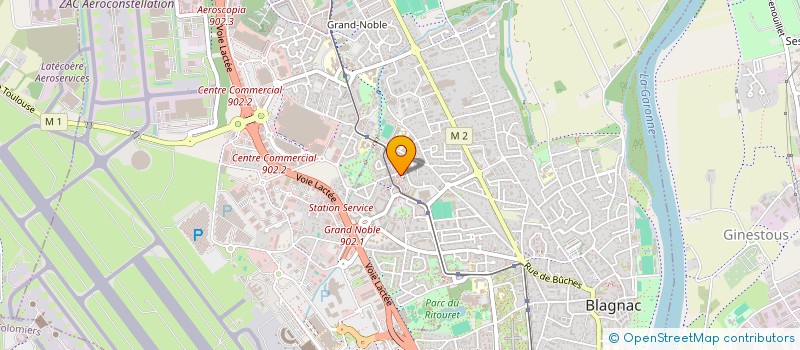 localisation de l'entreprise MONSIEUR NADIR KAHLA  BLAGNAC