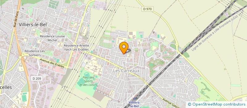 localisation de l'entreprise MONSIEUR NADIR KERKOUR  VILLIERS-LE-BEL