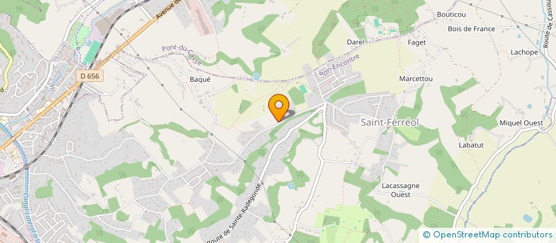 localisation de l'entreprise MONSIEUR NADIR MADANI  BON-ENCONTRE