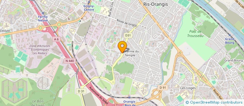 localisation de l'entreprise MONSIEUR NADIR MOHAMMAD  RIS-ORANGIS