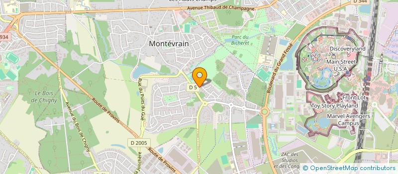 localisation de l'entreprise MONSIEUR NADIR NEGHMOUCHI  MONTEVRAIN