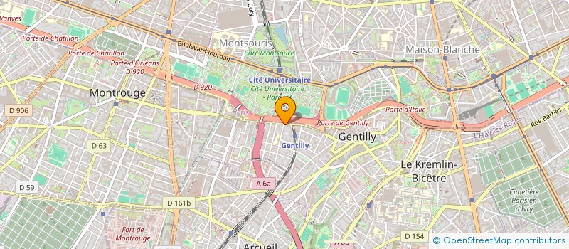 localisation de l'entreprise MONSIEUR NADIR OUADOURI  GENTILLY