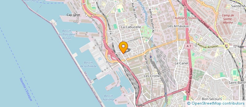 localisation de l'entreprise MONSIEUR NADIR SADELLI  MARSEILLE