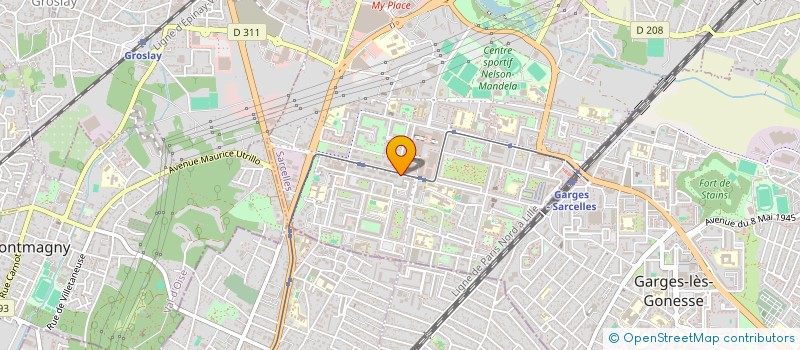 localisation de l'entreprise MONSIEUR NADIR SEHRANE  SARCELLES