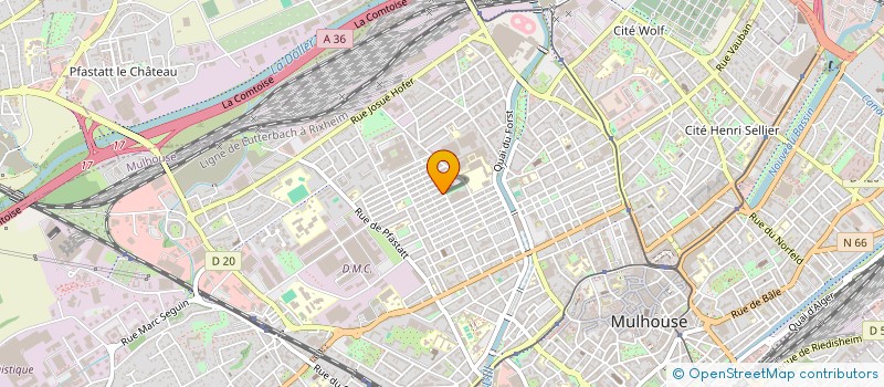 localisation de l'entreprise MONSIEUR NADIR STITI  MULHOUSE