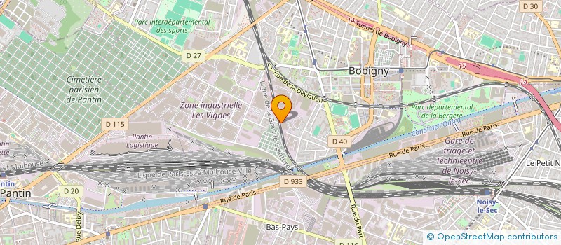 localisation de l'entreprise MONSIEUR NADJDINE MHOUDINE  BOBIGNY